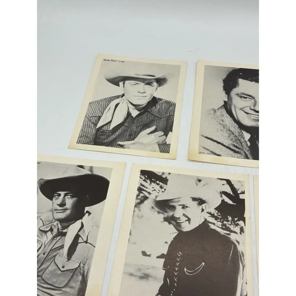 Vintage Western Arcade Exhibit Card Lot Photos 11 Classic Cowboy & Serial Stars